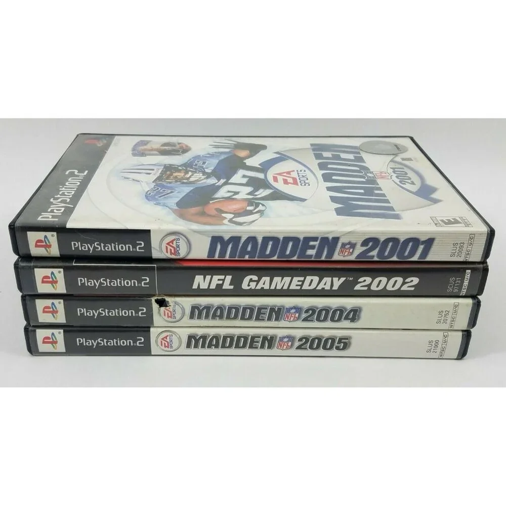 Madden 2001 2004 2005 NFL Game Day 2002 PS2 4 Game Lot